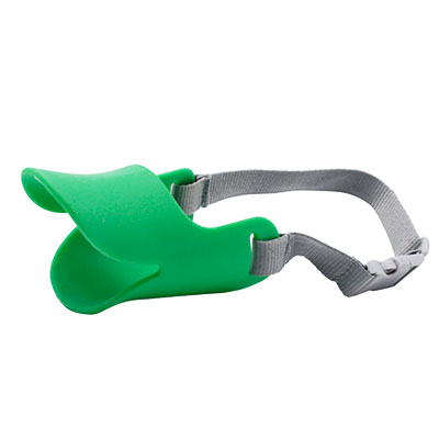 anti bite dog muzzle silicone duck shape