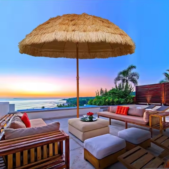 Straw Beach Umbrella 002