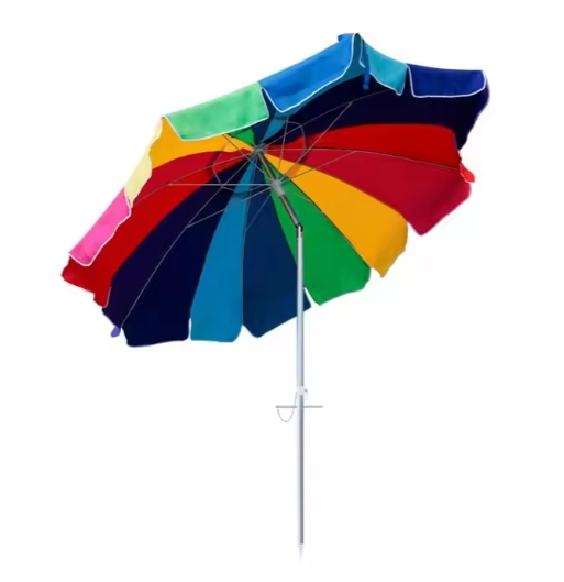 Striped Beach Umbrella 016