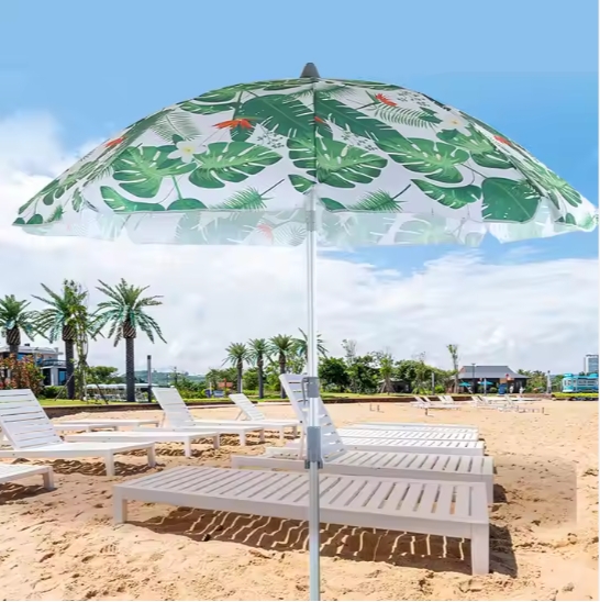 Striped Beach Umbrella 021