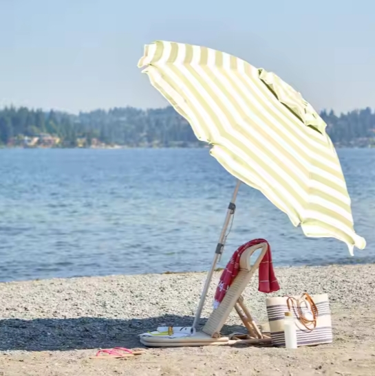Striped Beach Umbrella 022